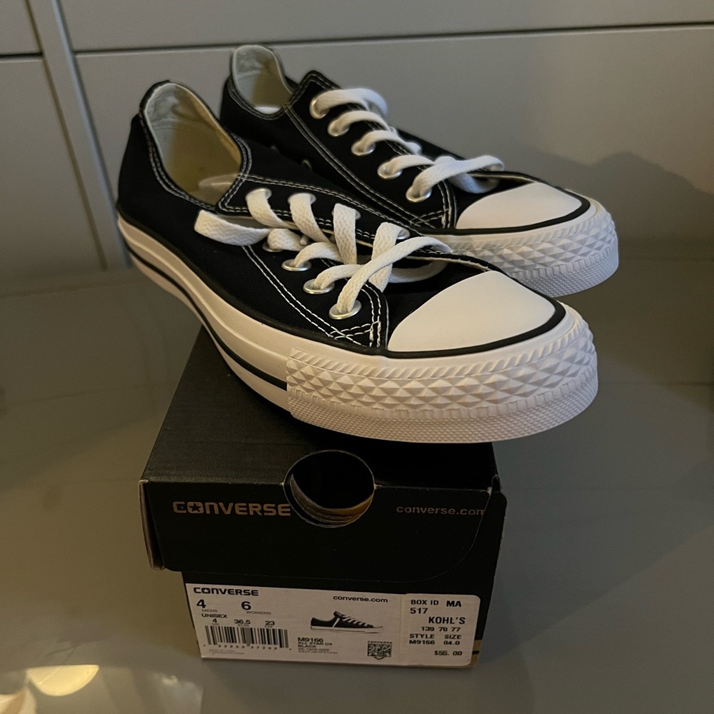 NWT Black and White All Star Converse